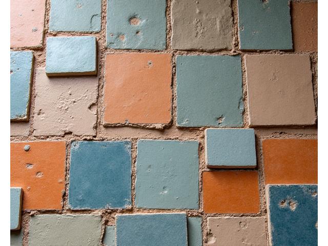 Ensemble de carreaux de céramique décoratifs faits main